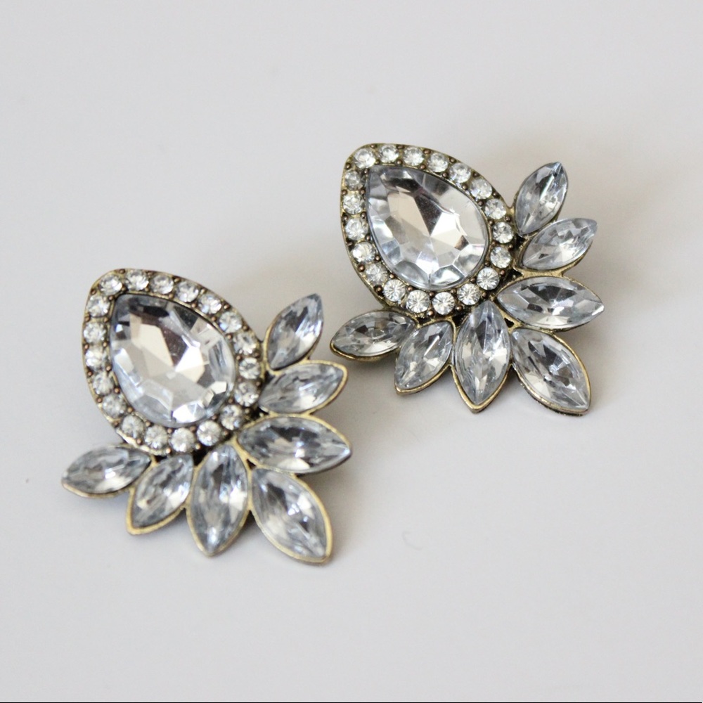 NWOT Stunning Crystal Earrings